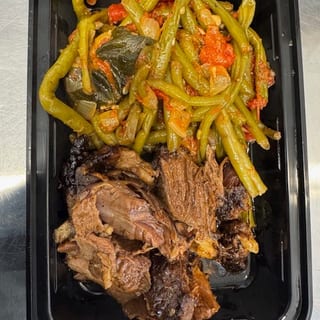 Lamb Specialty with Orzo and Green Beans